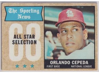 1968 Topps Orlando Cepeda All Star