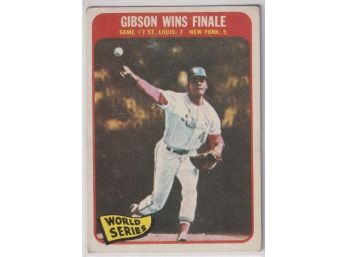 1965 Topps Gibson Wins Finale