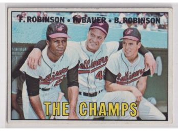 1967 Topps The Champs F Robinson H Bauer B Robinson