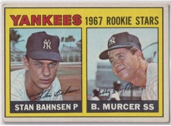 1967 Topps Yankees Rookies Stan Bahnsen Bobby Murcer