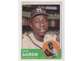 1963 Topps Hank Aaron