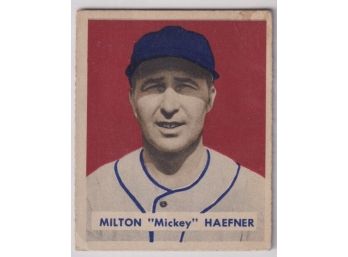 1949 Bowman Milton Mickey Haefner