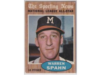 1962 Topps Warren Spahn All Star