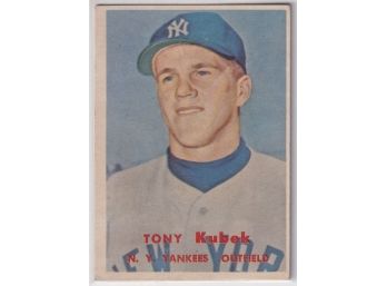 1957 Topps Tony Kubek Rookie