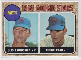 1968 Topps Nolan Ryan & Jerry Koosman Rookie Card