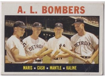 1964 Topps AL Bombers Maris Cash Mantle Kaline