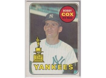 1969 Topps Bobby Cox Rookie Cup Card