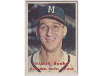 1957 Topps Warren Spahn