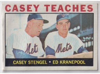 1964 Topps Casey Teaches Casey Stengel Ed Kranepool