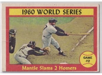 1961 Topps Mickey Mantle 1960 World Series