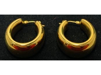 Pair Of Large 14K Gold Milor Earrings