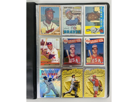 Binder Full Of 1990's Cards Baseball Football HOF And Stars