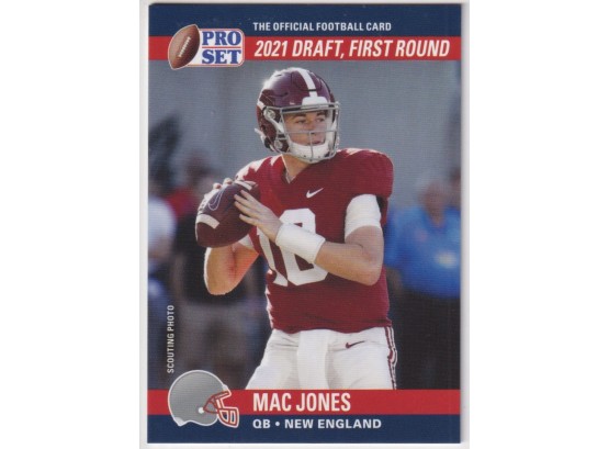 2020 Leaf Pro Set Mac Jones Rookie Card