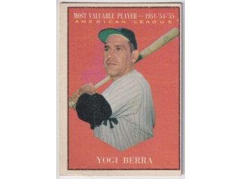 1961 Topps Yogi Berra MVP CARD