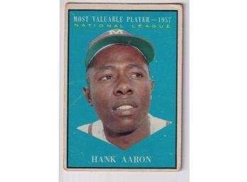 1961 Topps Hank Aaron MVP