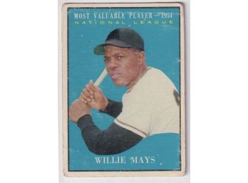 1961 Topps Willie Mays MVP Card
