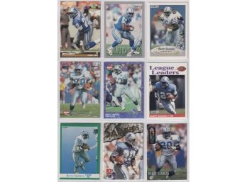 Lot Of 9 Barry Sanders Cards