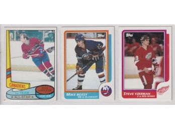 Lot Of 3 Vintage Hockey Cards