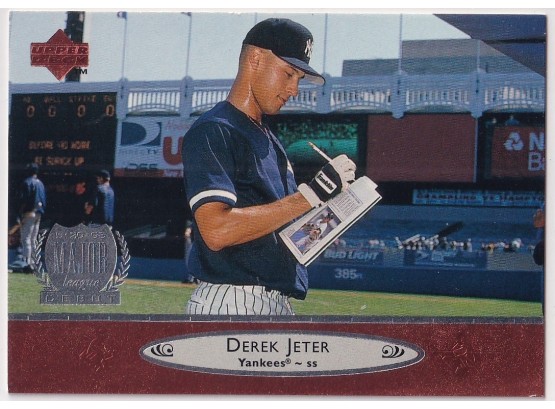 1996 Upper Deck Derek Jeter Major League Debut Card