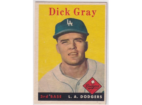 1958 Topps Dick Gray