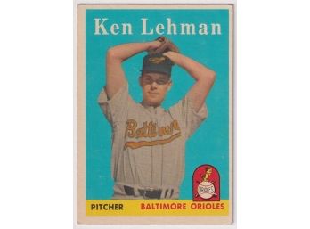 1958 Topps Ken Lehman