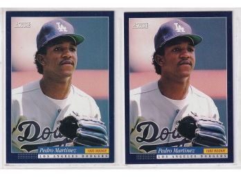 Lot Of 2 1993 Score Pedro Martinez Rookie Cards