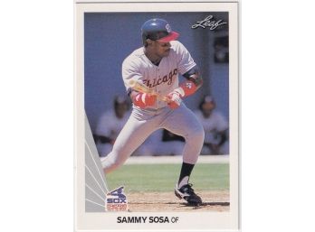 1990 Leaf Sammy Sosa Rookie Card