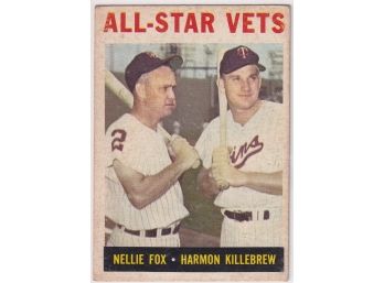 1964 Topps All Star Vets Nellie Fox Harmon Killebrew