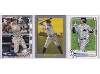Lot Of 3 Aaron Judge Cards