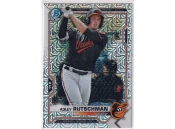 2021 Bowman Adler Rutschman Mojo Refractor Card