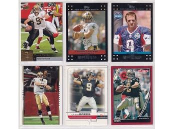 Lot Of 6 Drew Brees Cards