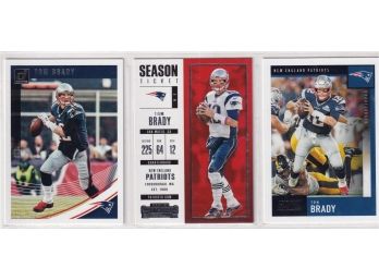 Lot Of 3 Tom Brady Cards
