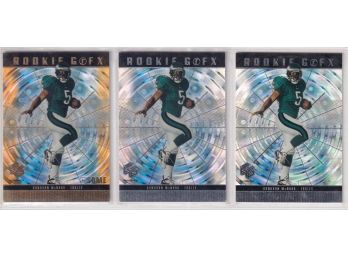Lot Of 3 1999 HoloGrFX Donovan Mcnabb Rookies AUsome 1 Gold Parallel 2 Base
