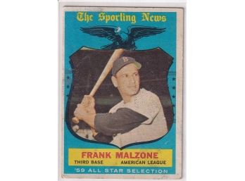 1959 Topps Frank Malzone All Star Card
