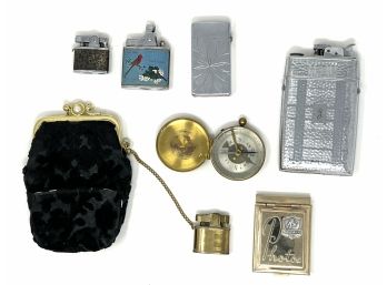 Collection Of Vintage Lighters / Cigarette Cases