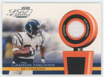 2002 Playoff Pieces Of The Game Ladainian Tomlinson Game Used Relic