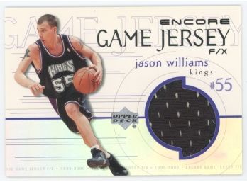 1999 Encore Game Jersey Jason Williams Game Used Relic