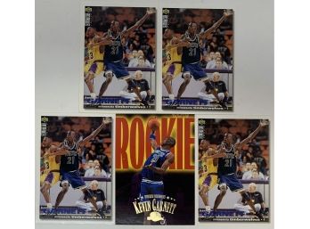 Kevin Garnett Rookie Card Lot
