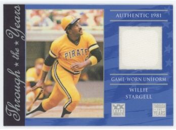 2002 American Pie Through The Years Willie Stargell Game Used Relic