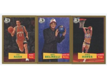 2007 Topps Basketball 1957 Style Gold Variations Lot All/2007 With Steve Nash