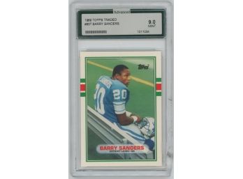 1989 Topps Traded Barry Sanders AGS 9