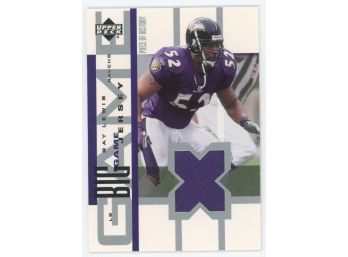2002 Upper Deck Ray Lewis Game Used Relic