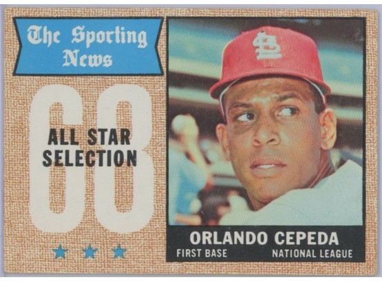 1968 Topps Orlando Cepeda All Star