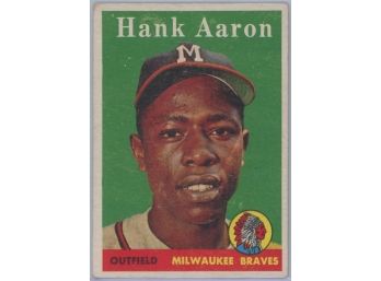 1958 Topps Hank Aaron Name In White