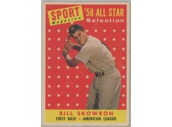 1958 Topps Bill 'Moose' Skowron All Star