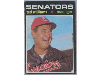 1971 Topps Ted Williams