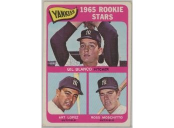 1965 Topps NY Yankees Rookie Stars High Number #566