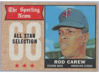 1968 Topps Rod Carew Rookie Card