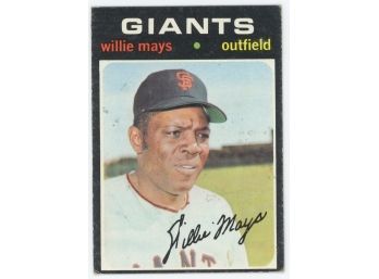1971 Topps Willie Mays #600