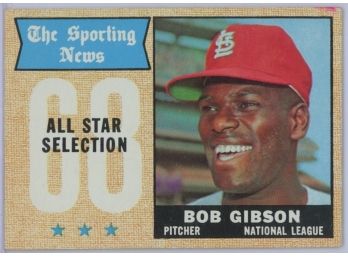 1968 Topps Bob Gibson All Star